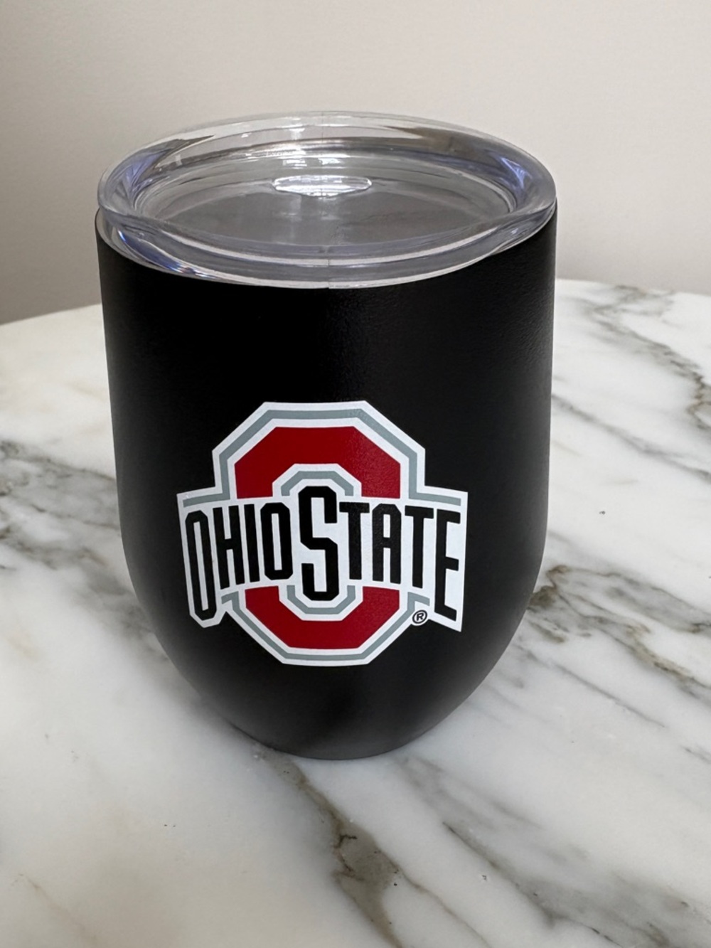 Ohio State Small Insulated Travel Drink Tumbler Coffee Mug with Clear Lid